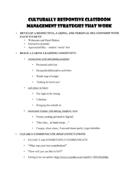 Knotts - Culturally responsive classroom management: classroom strategies that really work