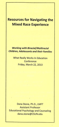 Stone - Working with Biracial/ multiracial children and their families