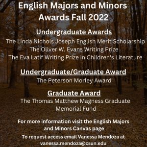 List of fall awards opportunities