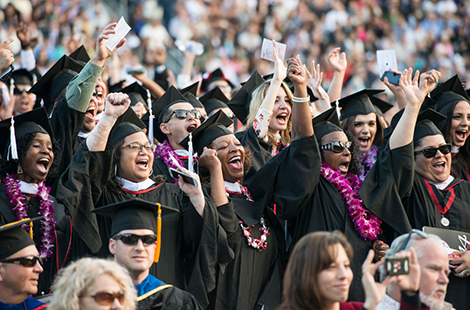 CSUN graduates at commencement