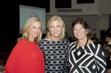 Marlee Matlin, President Dianne F. Harrison and Roz Rosen