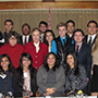 Interns with President Harrison and Dean Stella Theodoulou