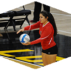 A CSUN women’s volleyball player