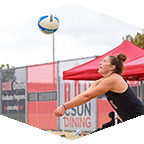 CSUN beach volleyball player