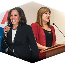 U.S. Senate Candidates Loretta Sanchez and Kamala Harris Visit CSUN to Rally Young Voters.