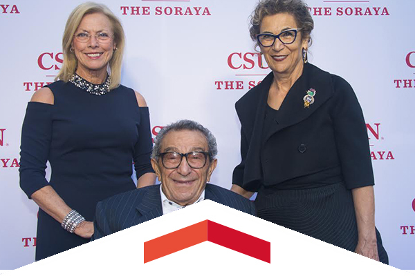 CSUN President Dianne F. Harrison, Younes and Soraya Sarah Nazarian.