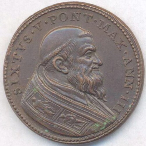 Pope Sixtus V, 1587