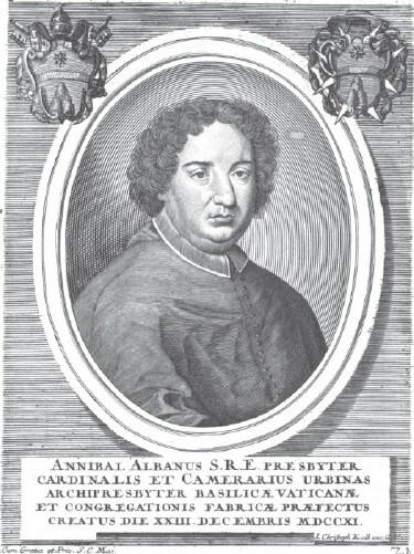 Annibale Cardinal Albani, engraved portrait