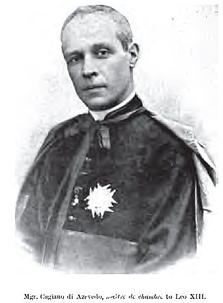 Monsignor Cagiano, Papal Majordomo, Governor of the Conclave