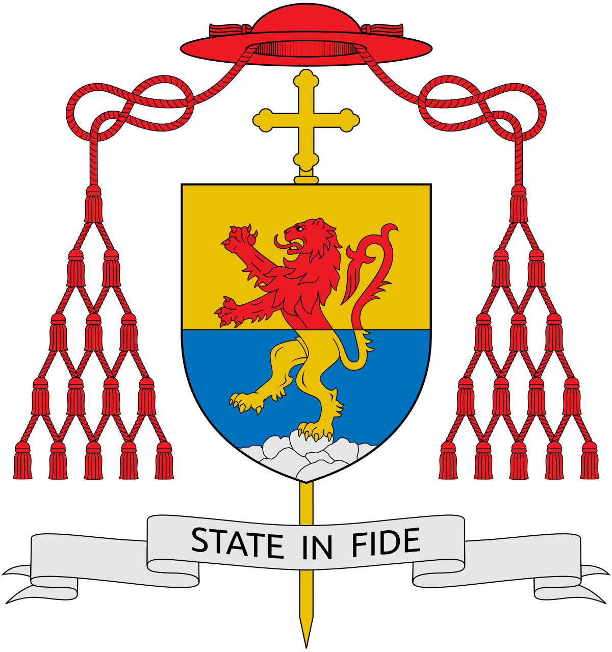The Coat of Arms of Jean Louis Tauran, Cardinal Camerlengo