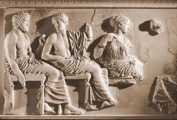 Seated Gods, from the Parthenon frieze