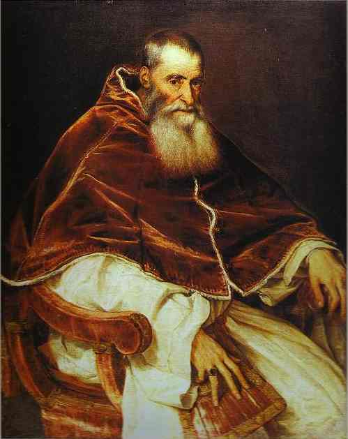 Portrait of Pope Paul III by Titian