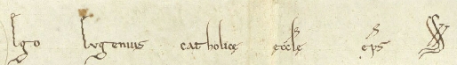 Autograph of Eugenius III