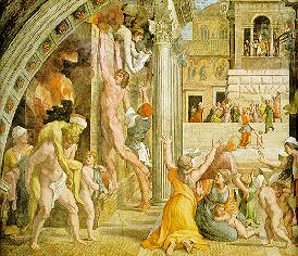 The Fire in the Borgo, by Raphael