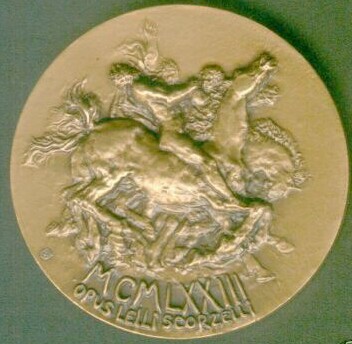 Saint Paul on the road to Damascus, medal of Pope Paul VI, Year 10