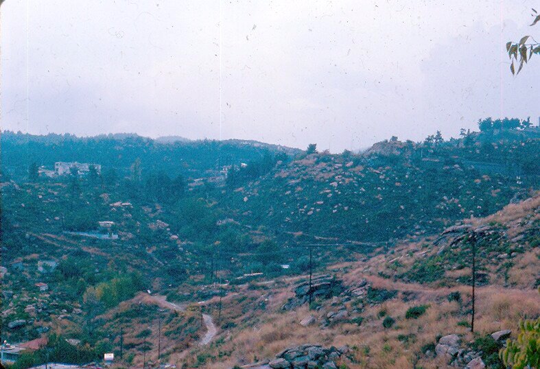 Via Egnatia in n. suburb of Kavalla, south side of the pass