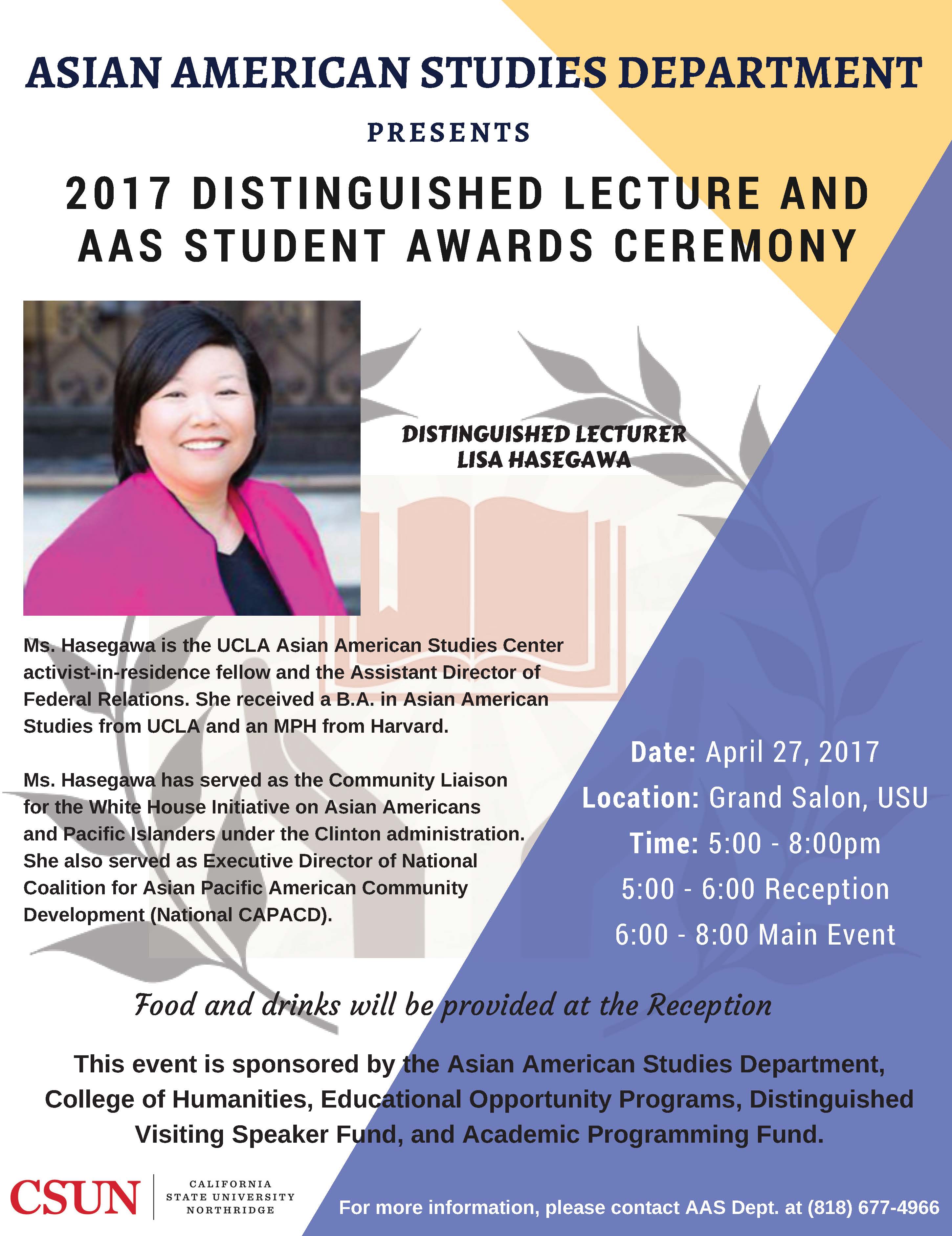 AAS Distinguished Lecture and Student Awards Ceremony