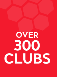 Tile stating that C-SUN has over 300 clubs