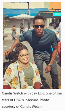 Candis Welch with Jay Ellis