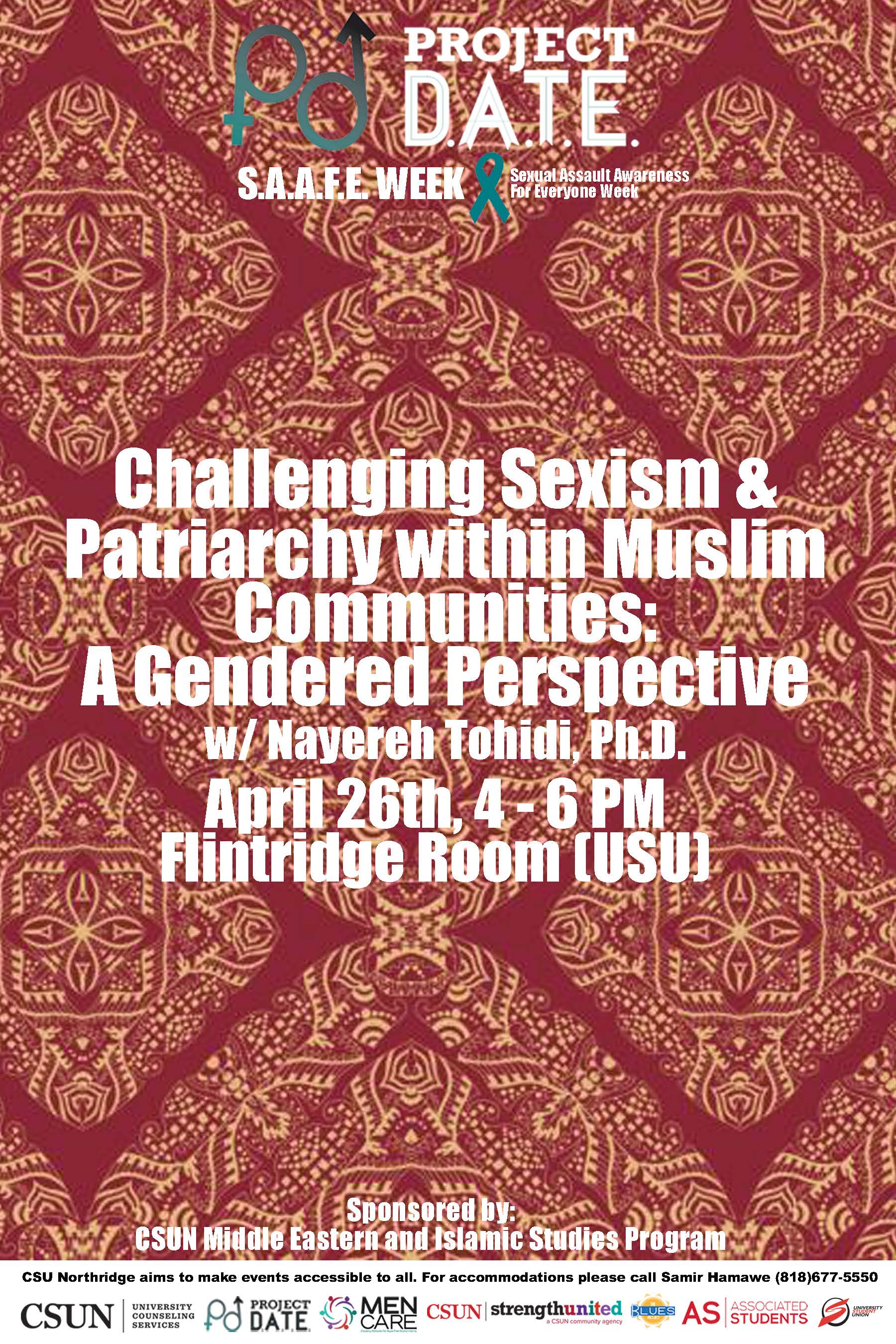 Challenging Sexism & Patriarchy within Muslim Communities: A Gendered Perspective