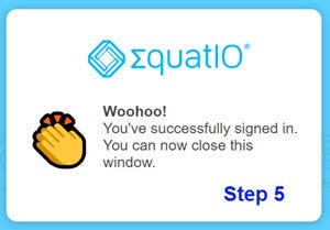 Step 5: Woohoo! You've successfully signed in. You can now close this window.