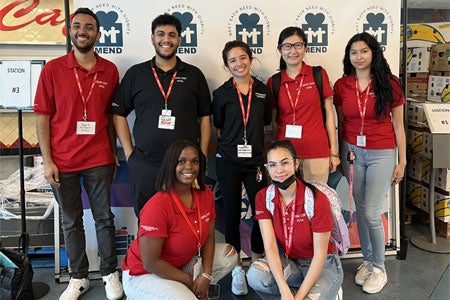 Seven CSUN VITA students volunteer at YMCA