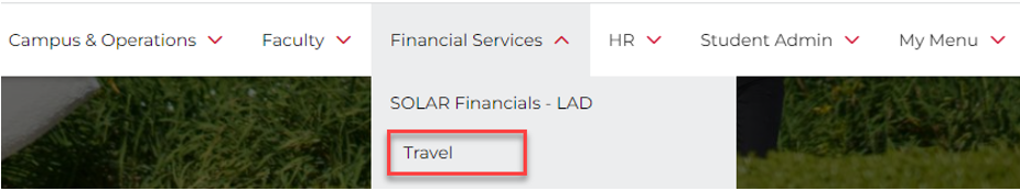 Financial Services Dropdown Selection