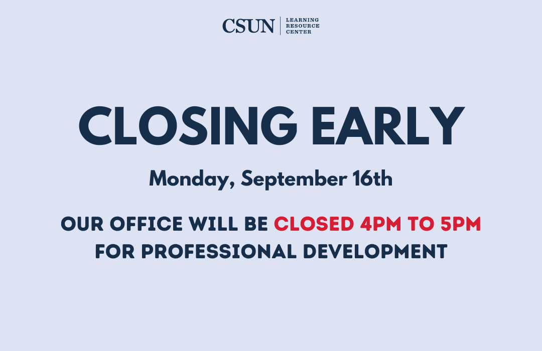 CLOSING EARLY