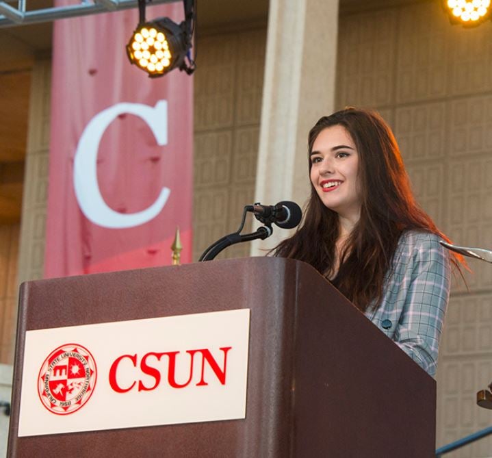 Nicole Maines speaks at New Student Convocation 2018