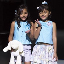 girls modeling Madelynn Esquivias' clothing line