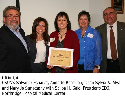 CSUN HHD dean and faculty meet with northridge hospital administrator 