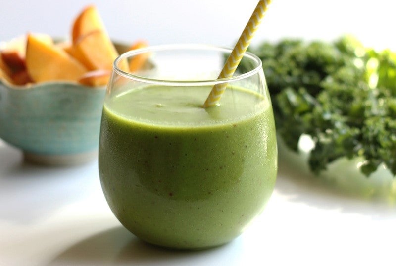 Peach Pineapple Kale Smoothie