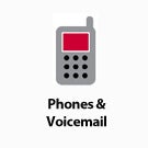 Phones & Voicemail button. 