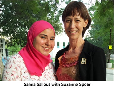 salma sallout with suzanne spear