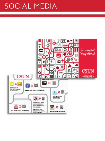CSUN social media marketing mockup