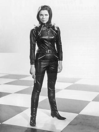 Diana Rigg as Emma Peel, in The Avengers