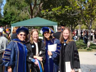 Picture of psychology faculty at graduation
