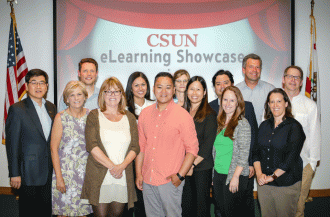 CSUN faculty at the eLearning Showcase.