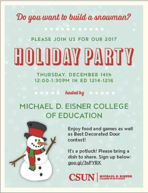 2017 Holiday Party California State University Northridge