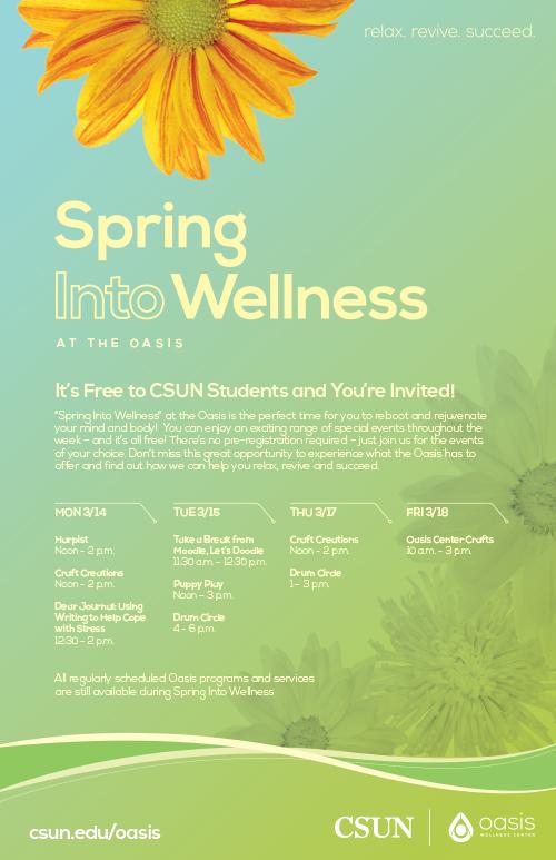 “Spring Into Wellness” at the Oasis California State University