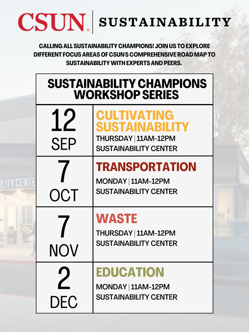 Sustainability Workshop Series