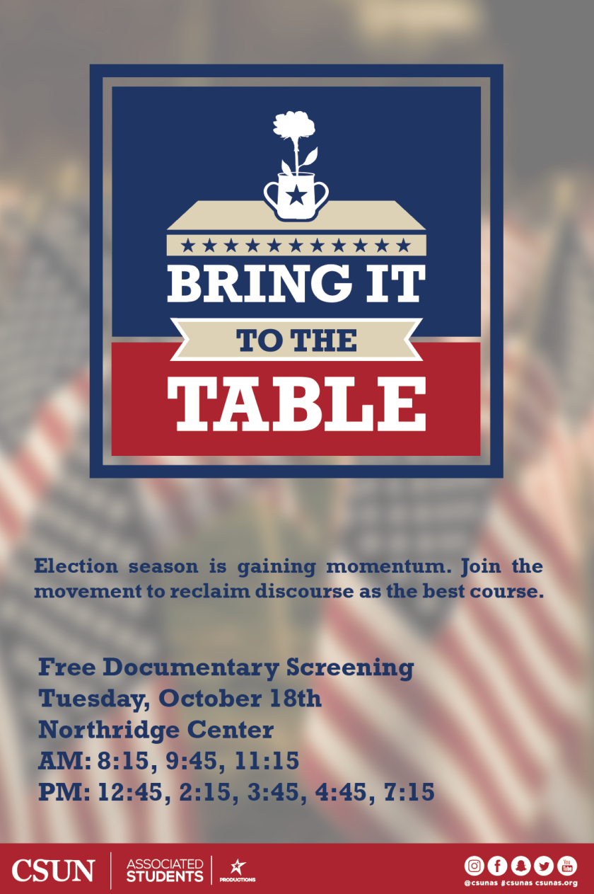 Bring It To The Table Documentary Screening California State University