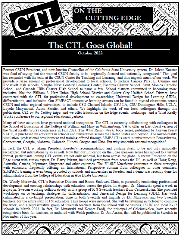 CTL goes global