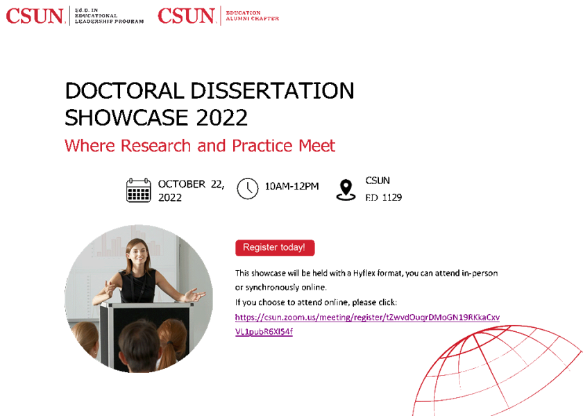 Doctoral Dissertation Showcase