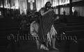 In June 2005, an exact replica of St. John the Baptist was sent from San Juan Mixtepec, Oaxaca, to the Mixtec migrant communities in Lamont and Arvin, California. After mass, the saint is carried to the home of one of the migrants. Lamont, California. Jun