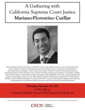 A Gathering with California Supreme Court Justice Mariano-Florentino Cuéllar