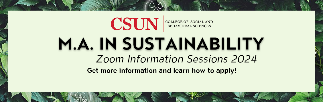 M.A. Sustainability Information Session 2024 Banner