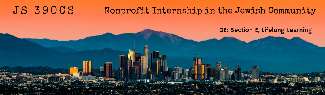 Course ad for JS 390CS: Nonprofit Internship in the Jewish Community