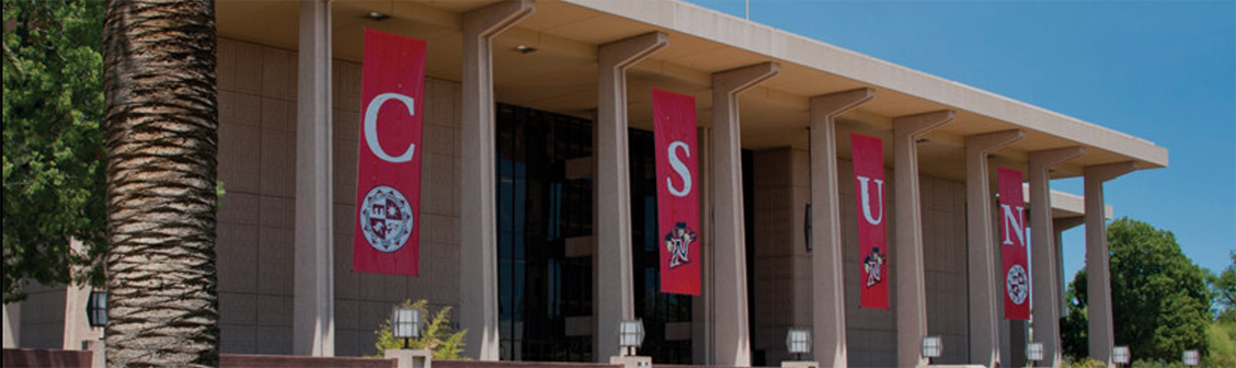 Front of the CSUN university library