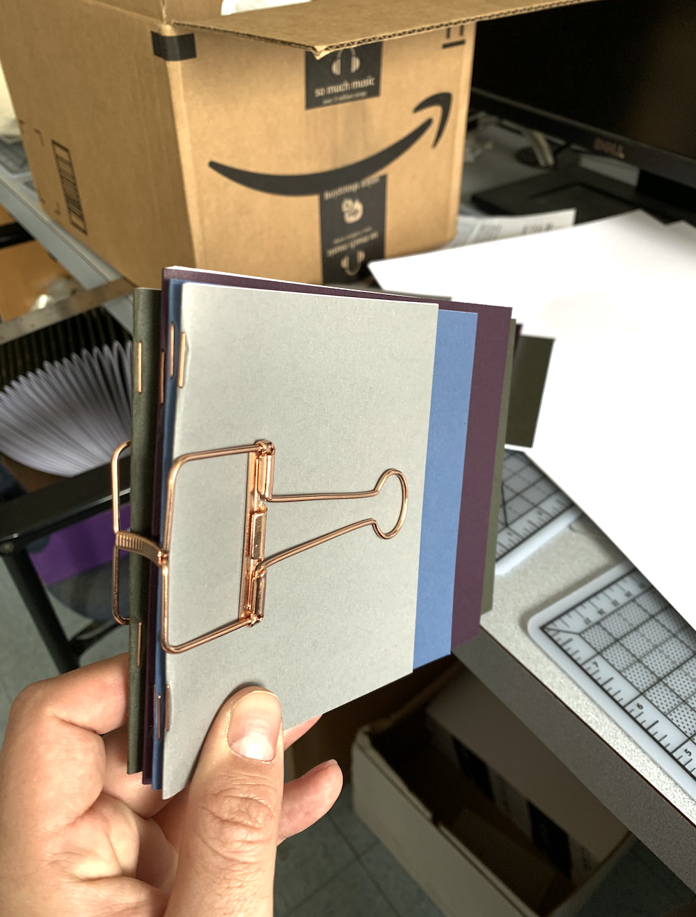 a copy of the literary magazine The Northridge Review, bound with a copper paperclip